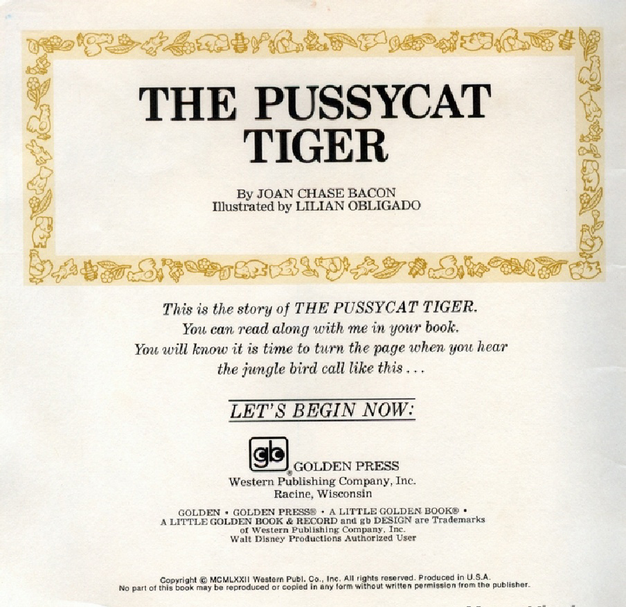 The Pussycat Tiger (02),绘本,绘本故事,绘本阅读,故事书,童书,图画书,课外阅读